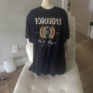 Old Navy Black Short Sleeve Tee with Collegiate Style